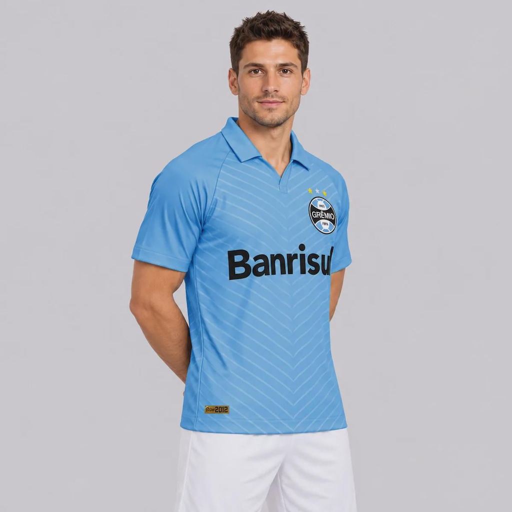 Imagem 2 do produto Camisa do Grêmio Retrô 2012 Alma Castelhana Banrisul Masculina