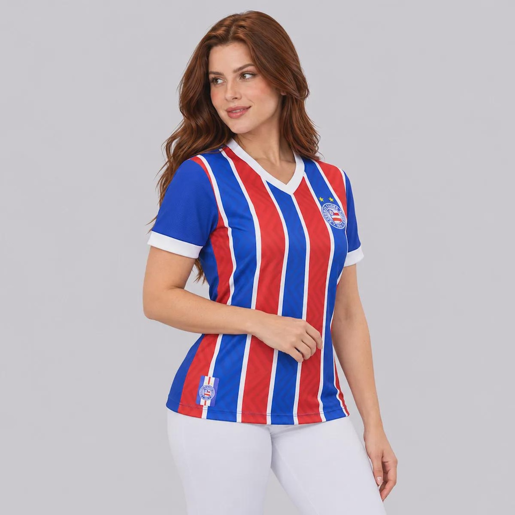 Imagem 2 do produto Camisa do Bahia Tricolor 2026 Listrada Feminina
