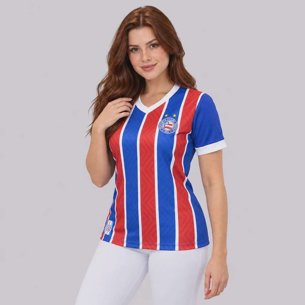 Imagem 3 do produto Camisa do Bahia Tricolor 2026 Listrada Feminina