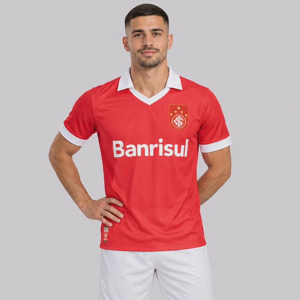 Imagem 1 do produto Camisa do Internacional Retrô Mundial 2006 Banrisul Masculina