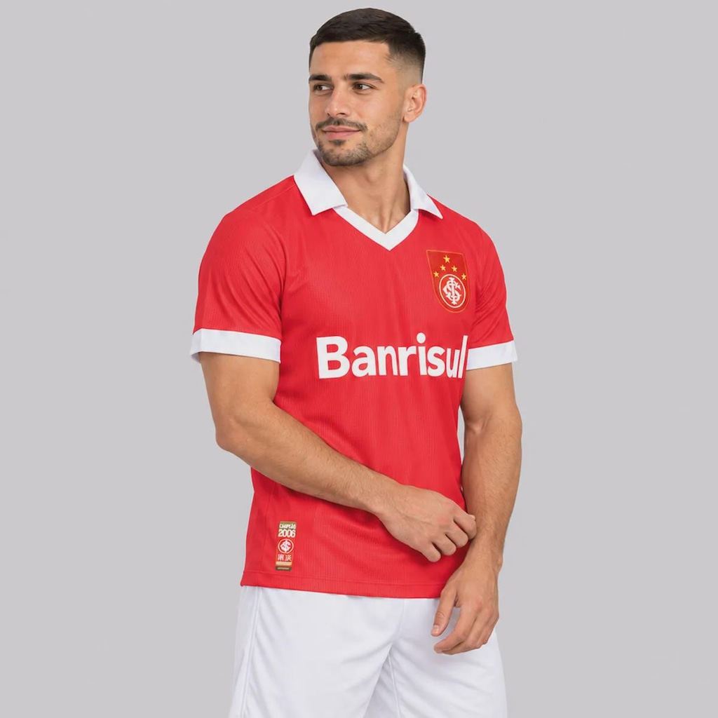 Imagem 3 do produto Camisa do Internacional Retrô Mundial 2006 Banrisul Masculina