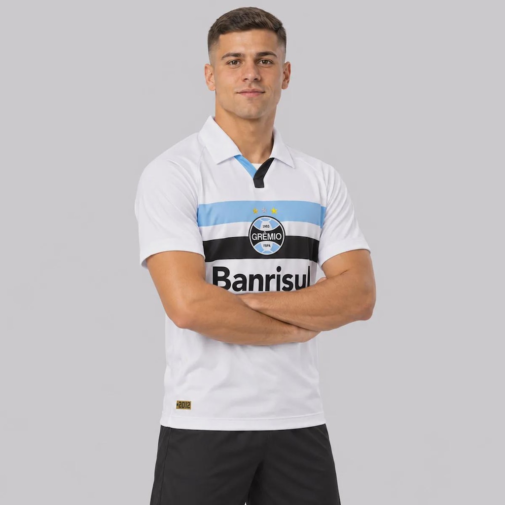 Imagem 2 do produto Camisa do Grêmio Retrô II 2012 Banrisul Masculina