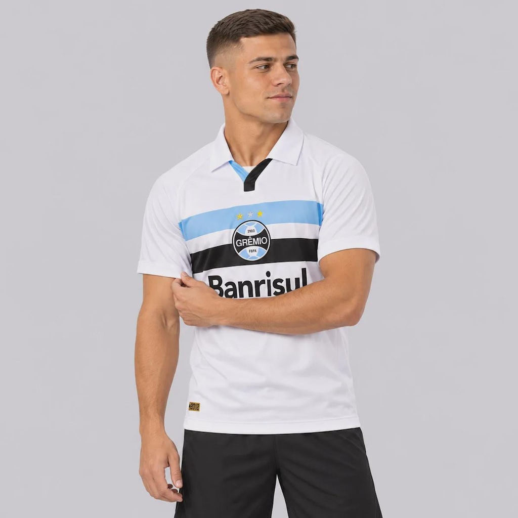 Imagem 3 do produto Camisa do Grêmio Retrô II 2012 Banrisul Masculina