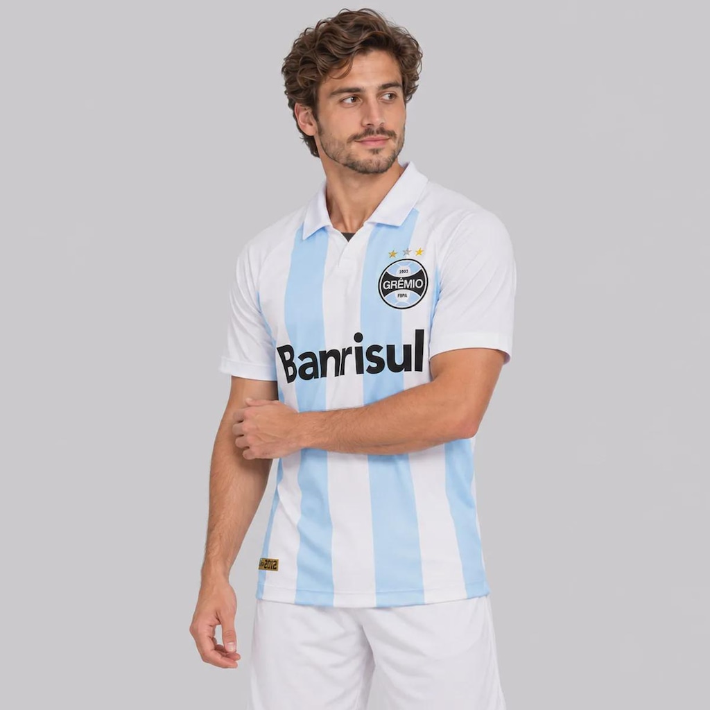 Imagem 3 do produto Camisa do Grêmio Retrô 2012 Alma Castelhana Banrisul Masculina