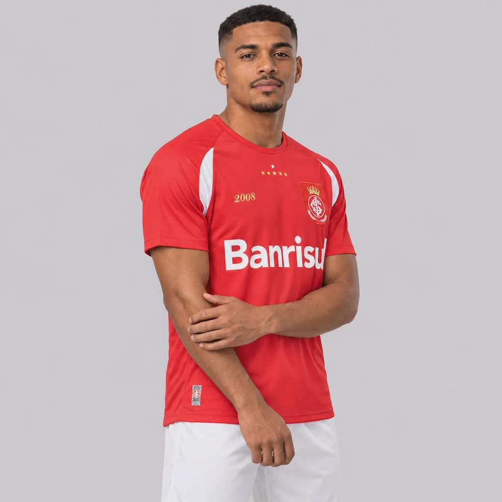 Imagem 2 do produto Camisa do Internacional Retrô 2008 Banrisul Masculina