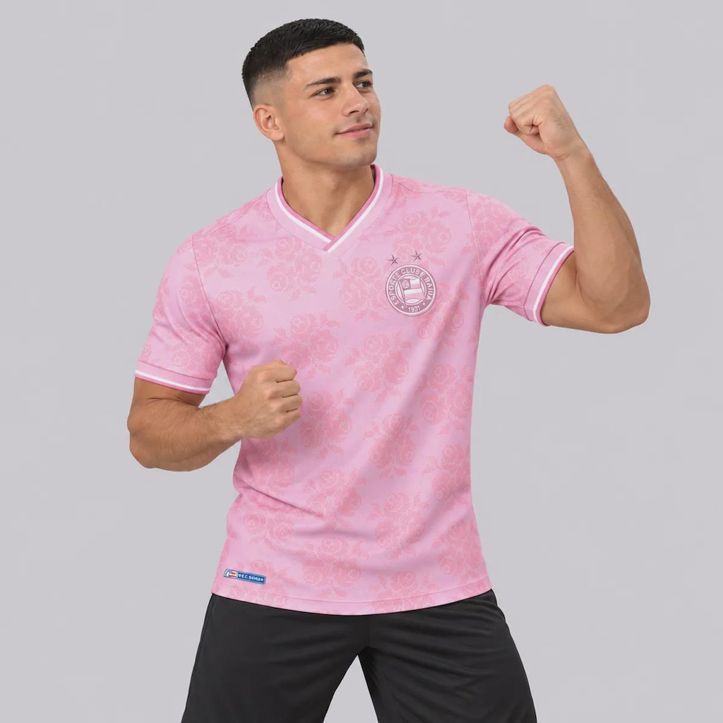 Imagem 3 do produto Camisa do Bahia Jacquard Outubro Masculina