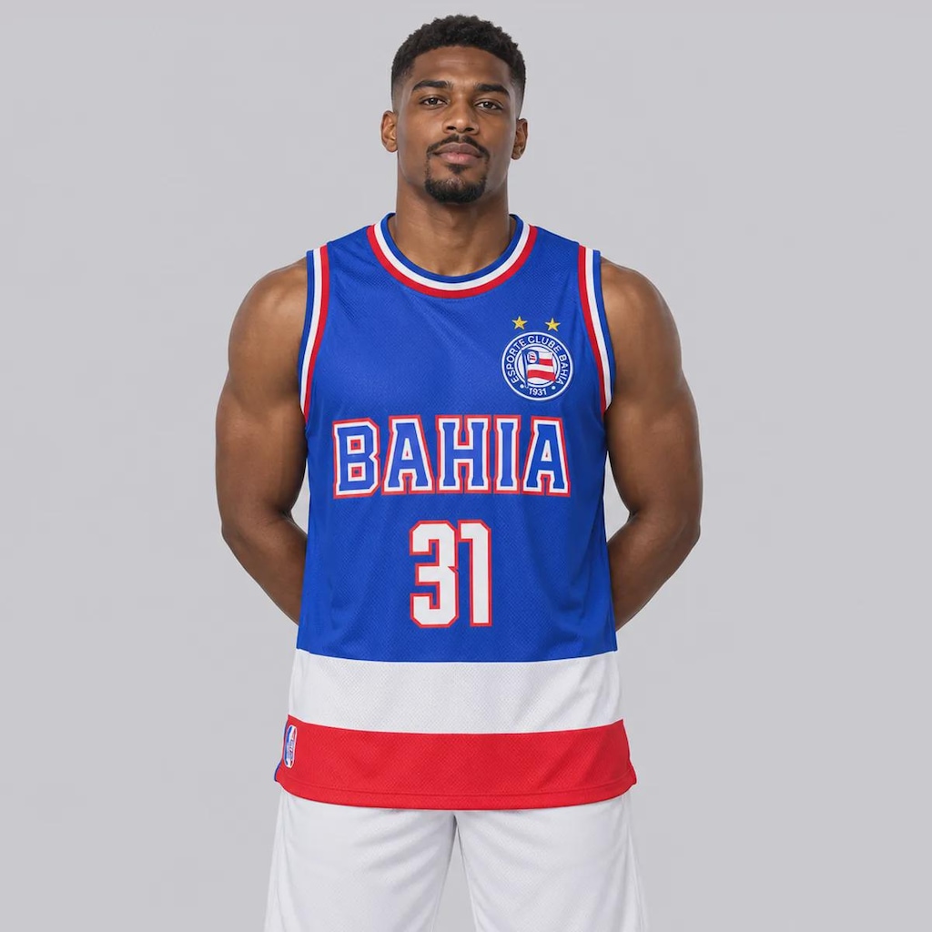 Imagem 1 do produto Camiseta Regata Bahia Basquete Royal Masculina