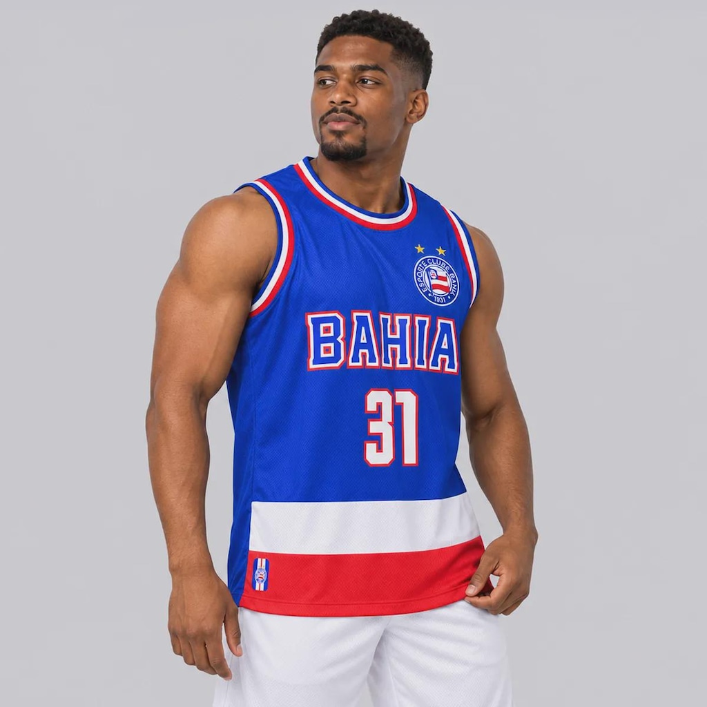 Imagem 3 do produto Camiseta Regata Bahia Basquete Royal Masculina