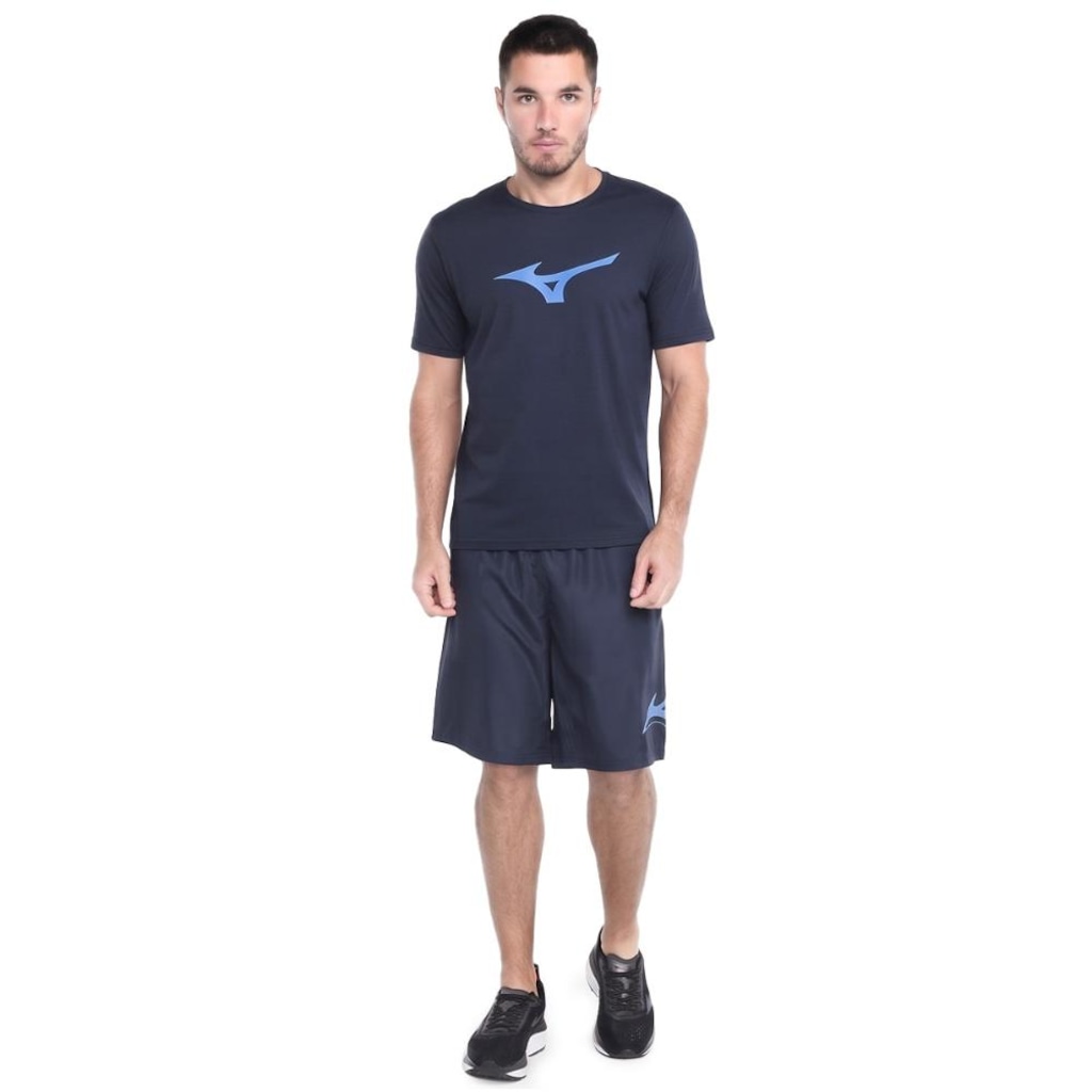 Bermuda Mizuno Run Bird Masculina - Foto 1