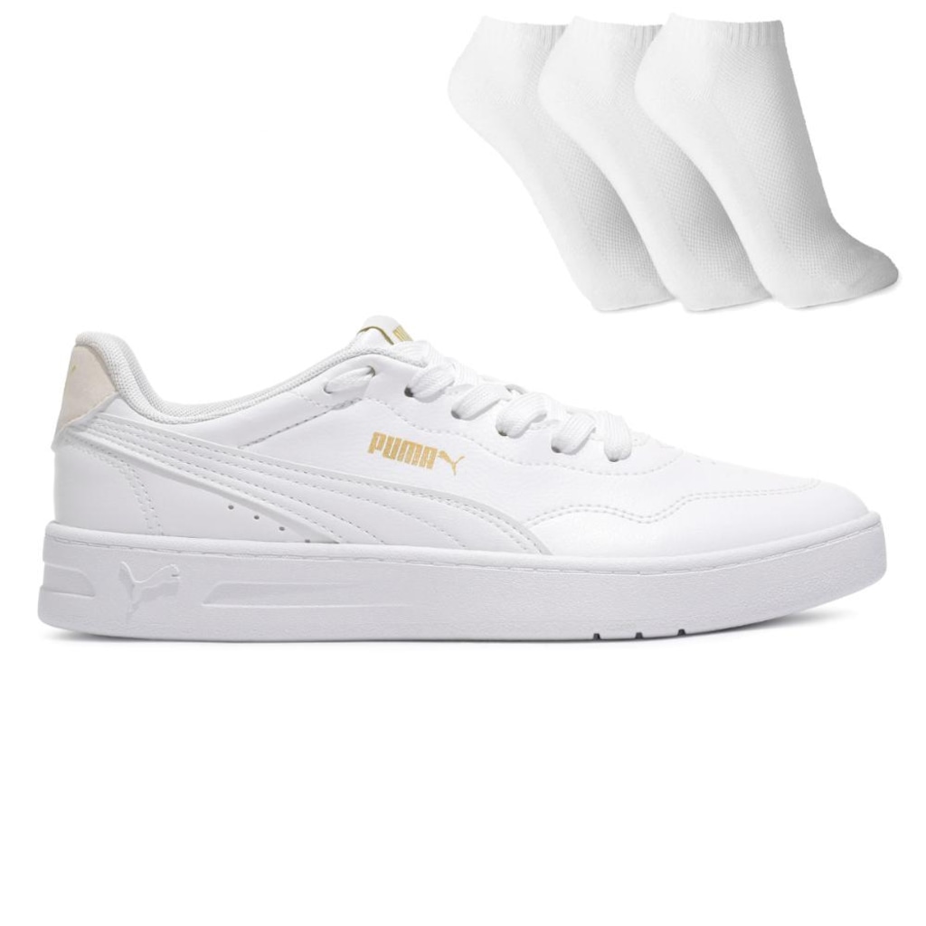 Imagem 1 do produto Tênis Feminino Puma Court Lally + 3 Pares de Meias