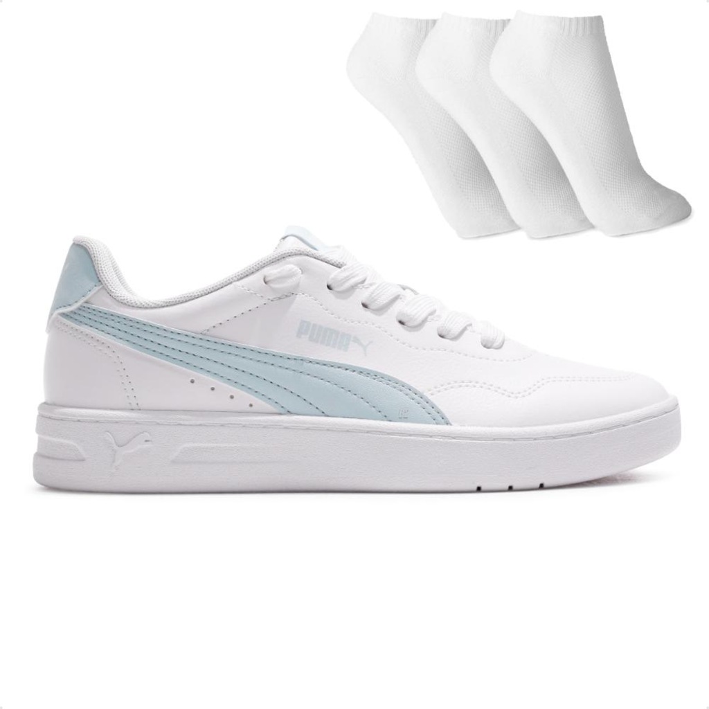 Imagem 1 do produto Tênis Feminino Puma Court Lally + 3 Pares de Meias
