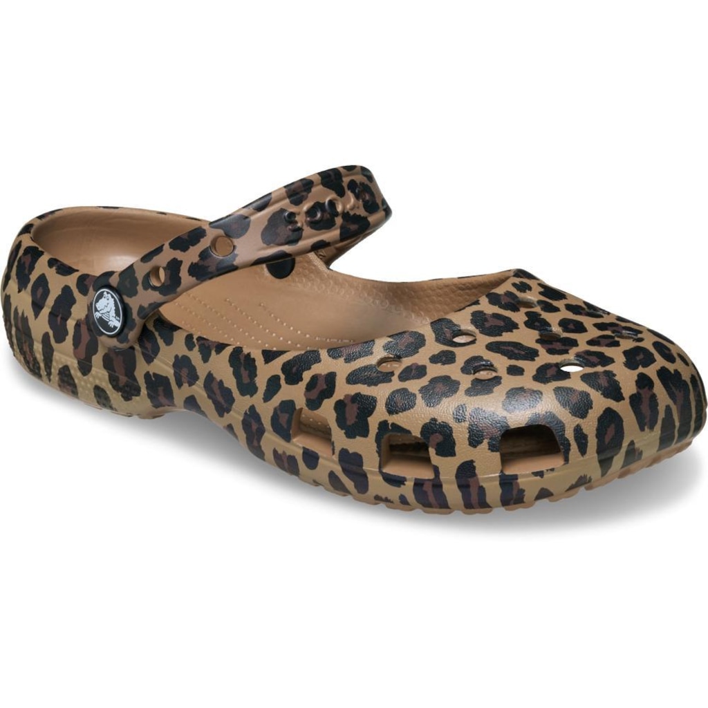 Imagem 2 do produto Sandália Crocs Classic Animal Ballet Sepia/Leopard - Feminino