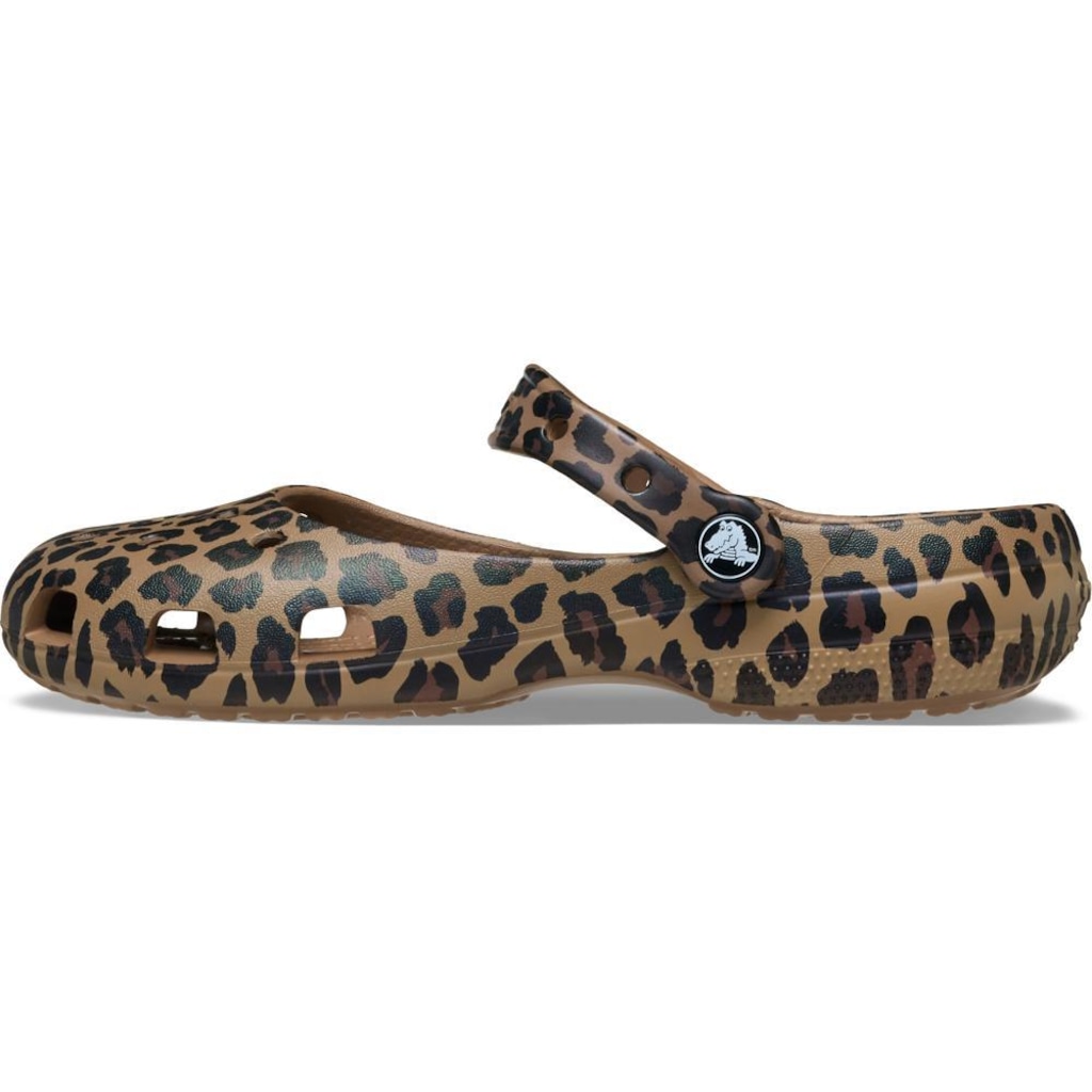 Imagem 3 do produto Sandália Crocs Classic Animal Ballet Sepia/Leopard - Feminino