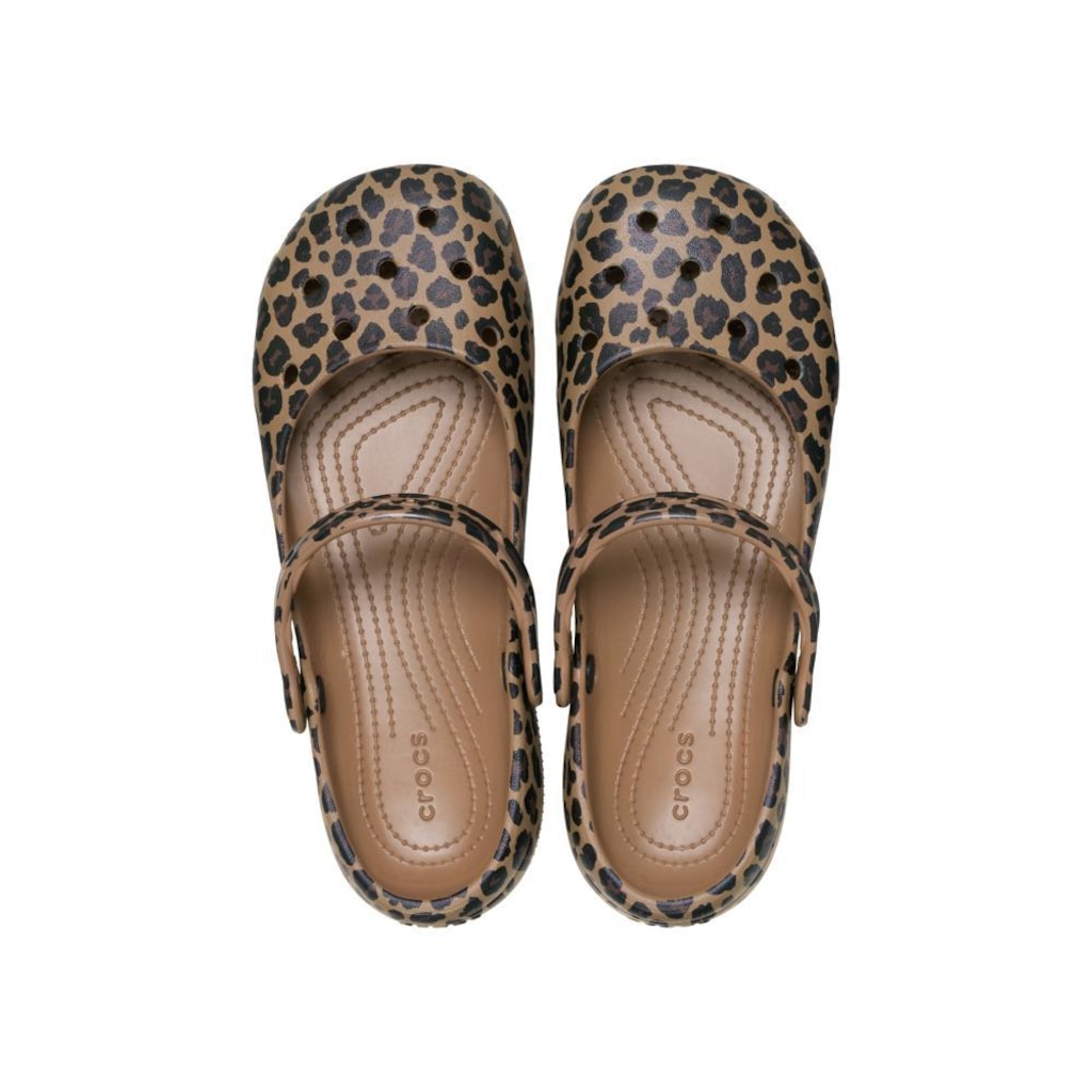 Imagem 5 do produto Sandália Crocs Classic Animal Ballet Sepia/Leopard - Feminino