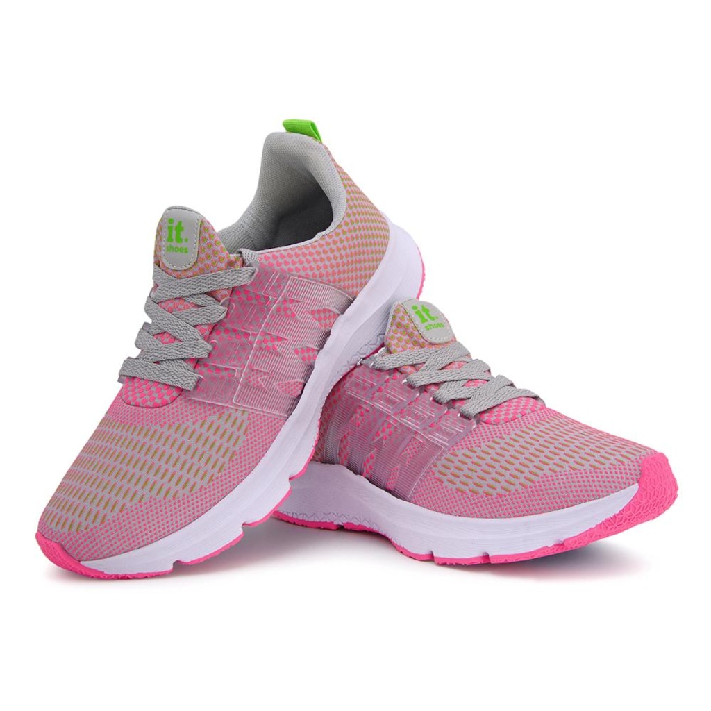 Kit Tênis Feminino It Shoes Academia + Relógio Digital LED + Meia - Foto 3