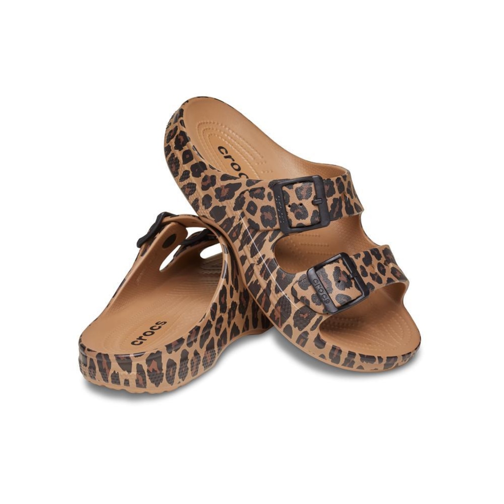 Imagem 3 do produto Sandália Crocs Saturday Animal Sandal W Sepia/Leopard - Unissex