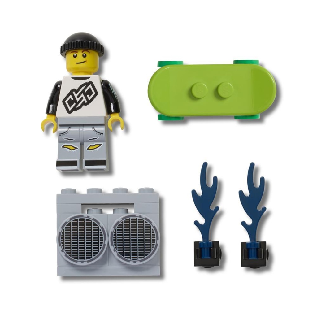 Imagem 1 do produto Jibbitz Crocs Lego Skatista Pack com 5 Peças Único - Unissex