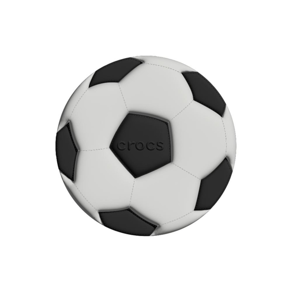 Imagem 1 do produto Jibbitz Crocs Bola de Futebol Gigante de Couro Único - Unissex