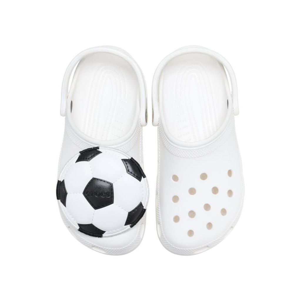 Imagem 3 do produto Jibbitz Crocs Bola de Futebol Gigante de Couro Único - Unissex