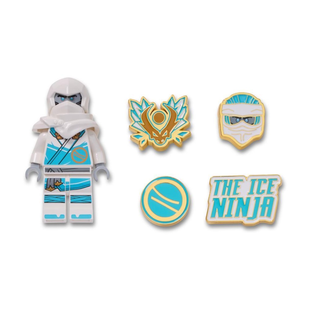 Imagem 1 do produto Jibbitz Crocs Lego Ninjago Zane Pack com 5 Peças Único - Unissex