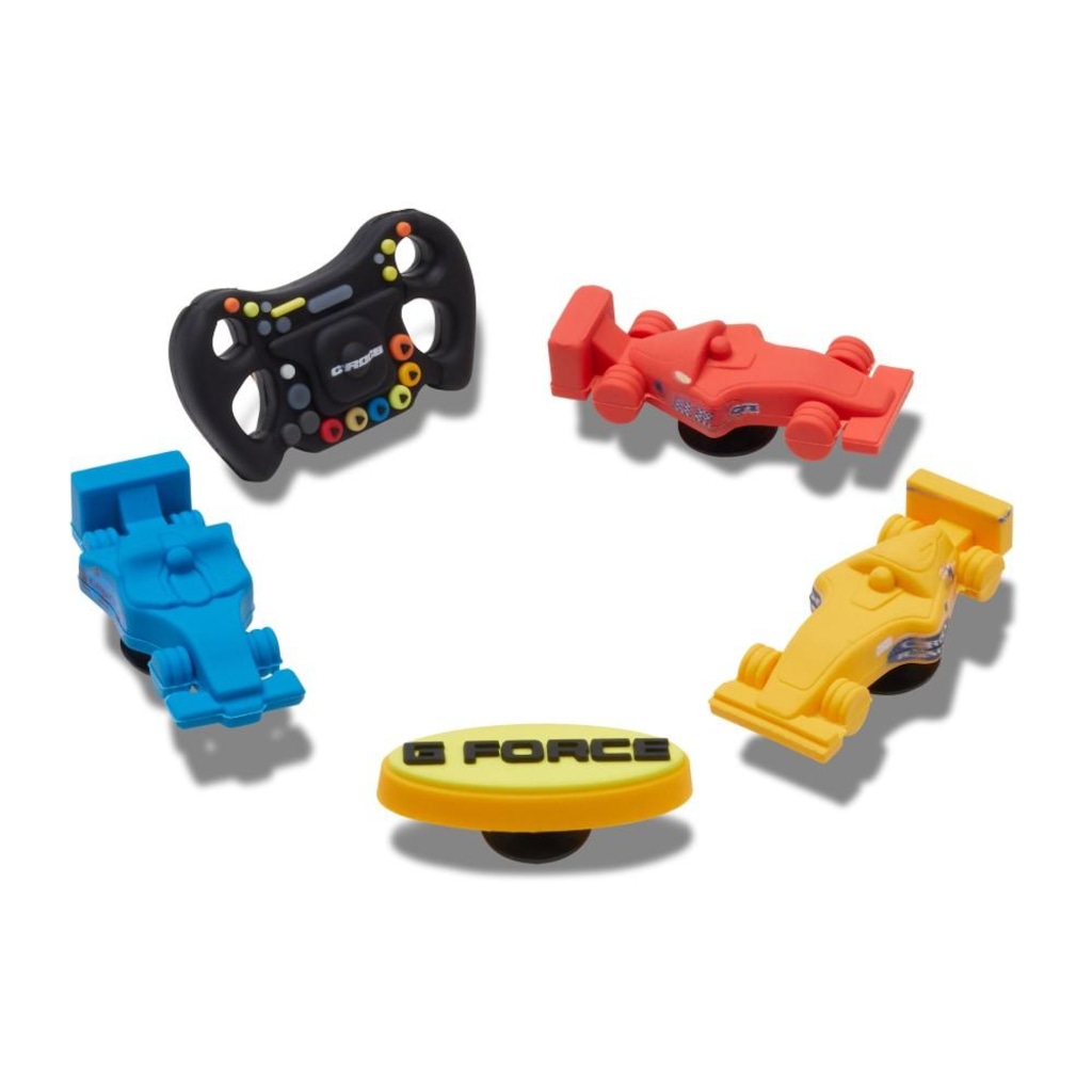 Imagem 2 do produto Jibbitz Crocs Carros de Corrida G Force Pack com 5 Peças - Unissex