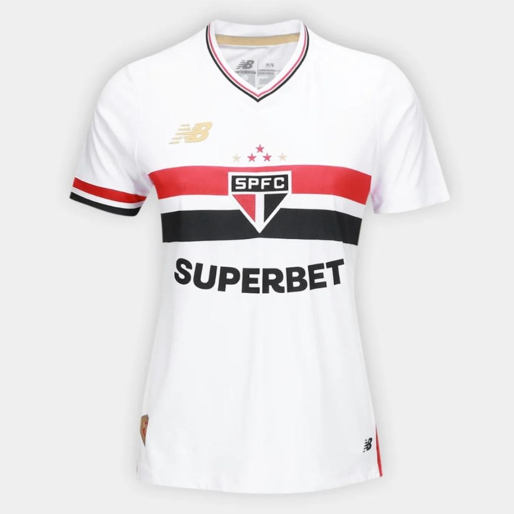 Imagem 1 do produto Camisa do São Paulo Home Torcedor New Balance Feminina