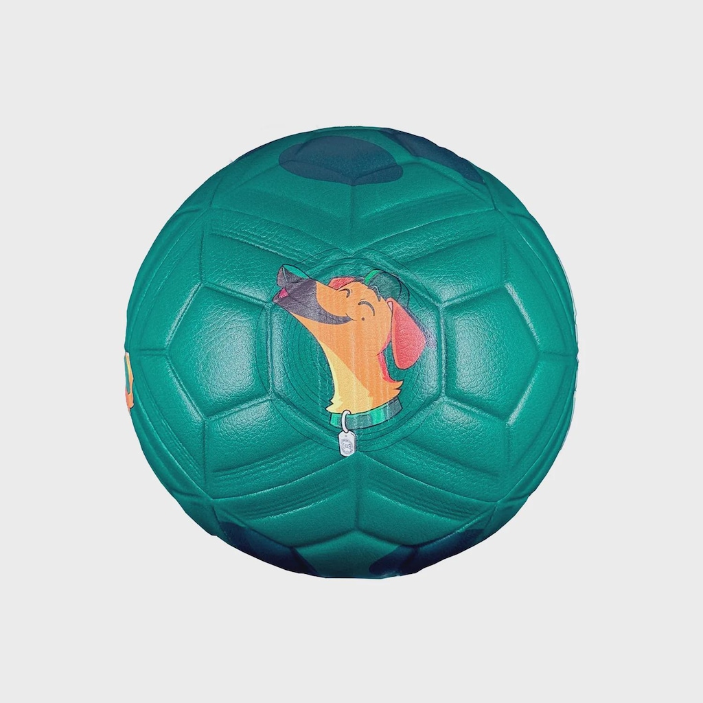 Imagem 2 do produto Mini Bola de Futebol de Campo Coritiba Mascote Caramelo Alviverde Allpha