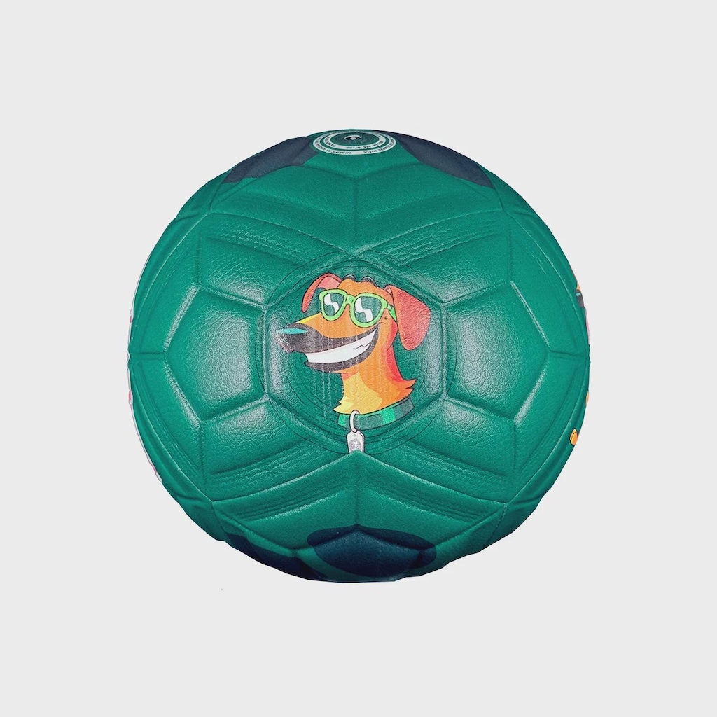 Imagem 3 do produto Mini Bola de Futebol de Campo Coritiba Mascote Caramelo Alviverde Allpha
