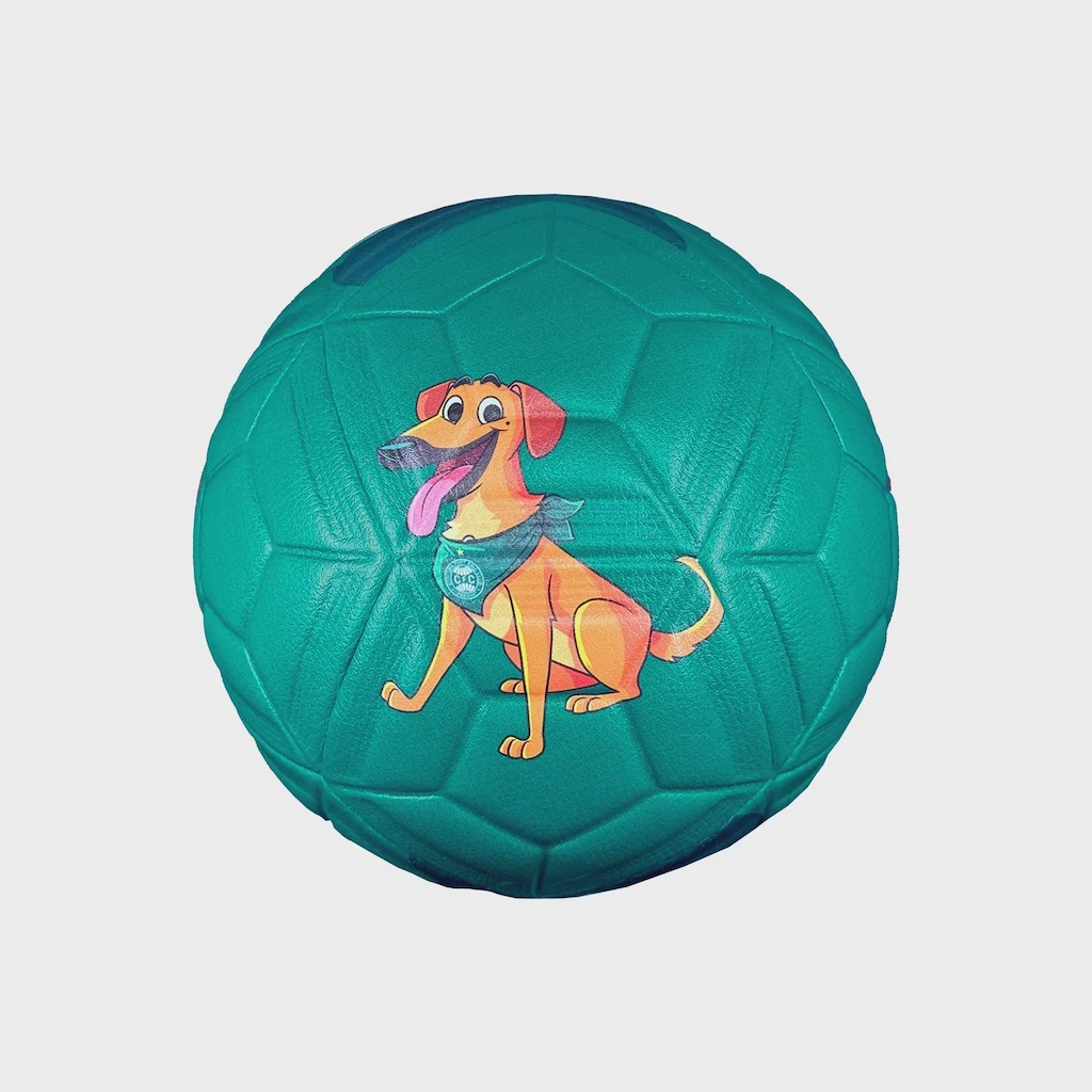 Imagem 5 do produto Mini Bola de Futebol de Campo Coritiba Mascote Caramelo Alviverde Allpha