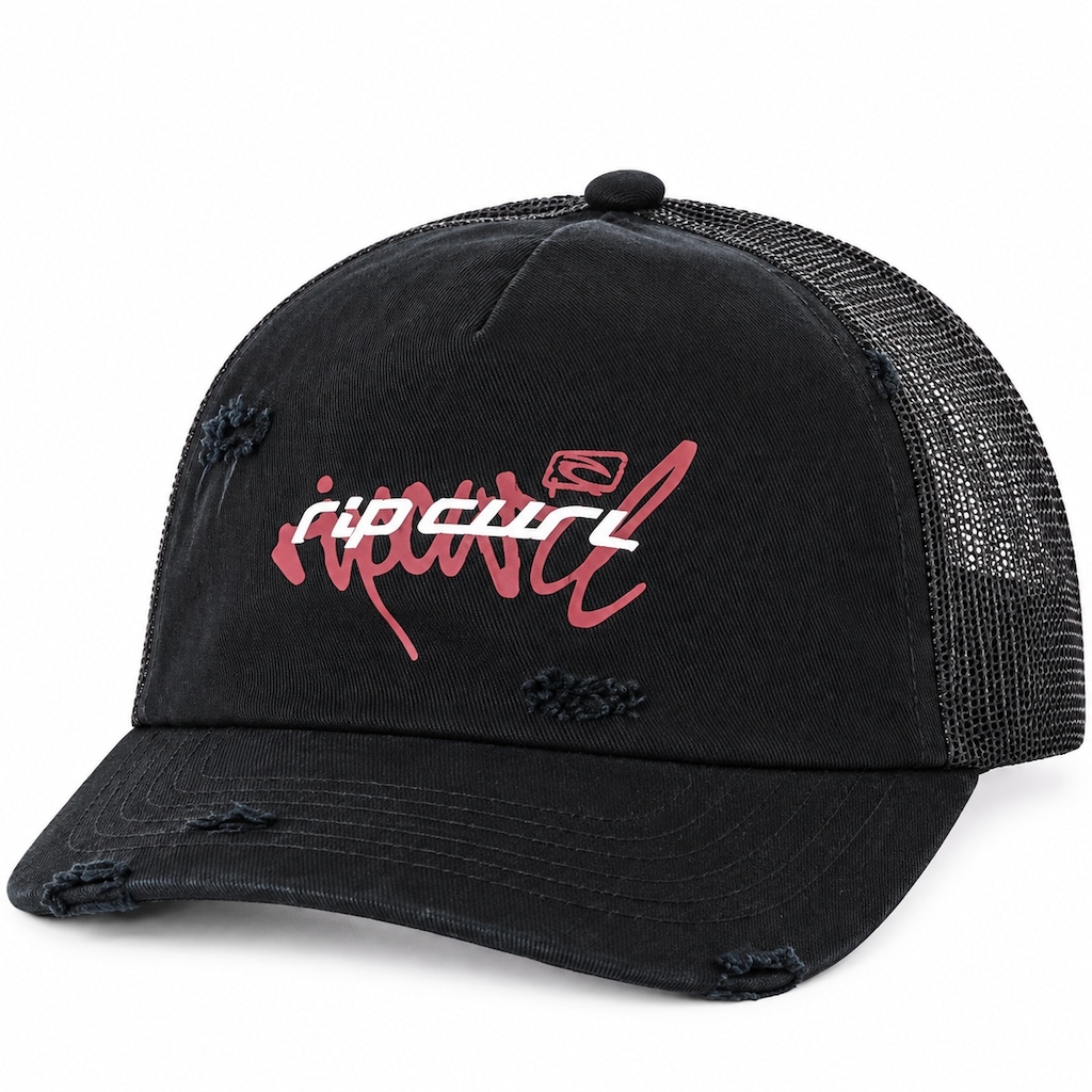 Imagem 1 do produto Boné Masculino Rip Curl Inner Visions Trucker Black - Aba Curva