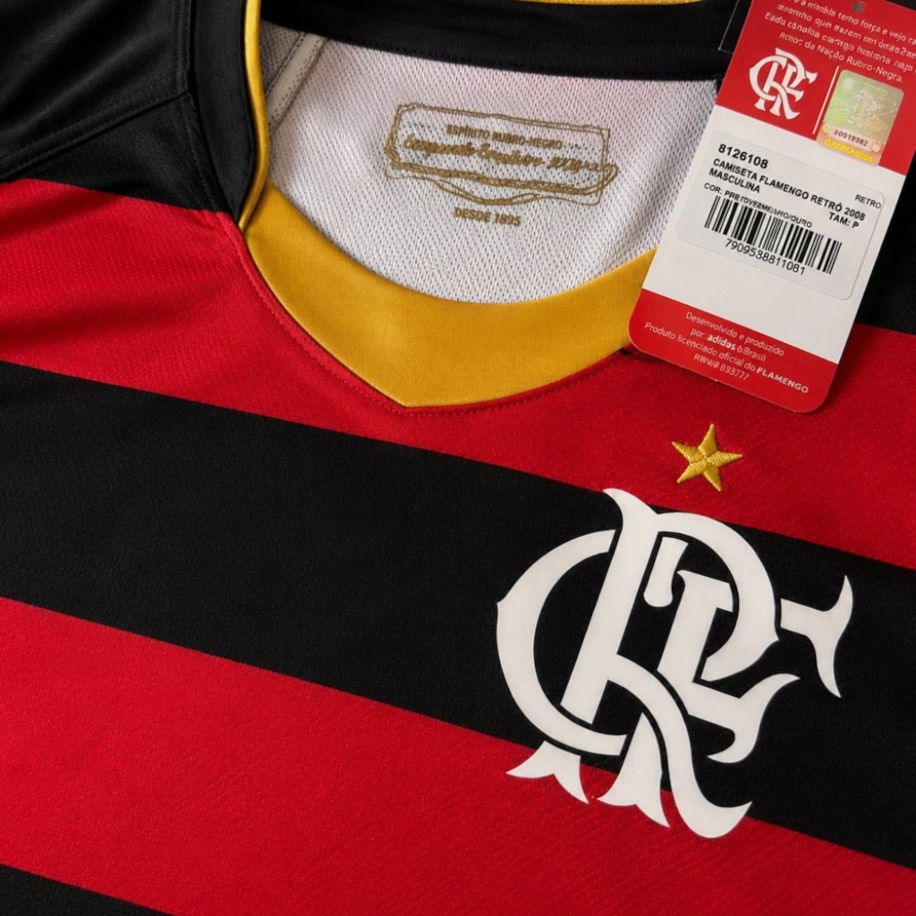 Imagem 2 do produto Camisa do Flamengo Retrô 2008 Betel - Masculina