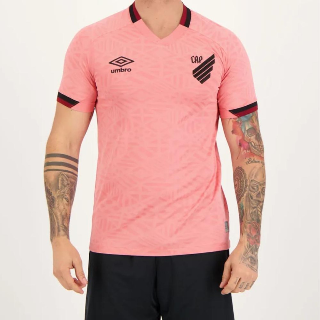 Imagem 1 do produto Camisa do Athletico Paranaense Outubro Rosa 2022/23 Umbro Masculina
