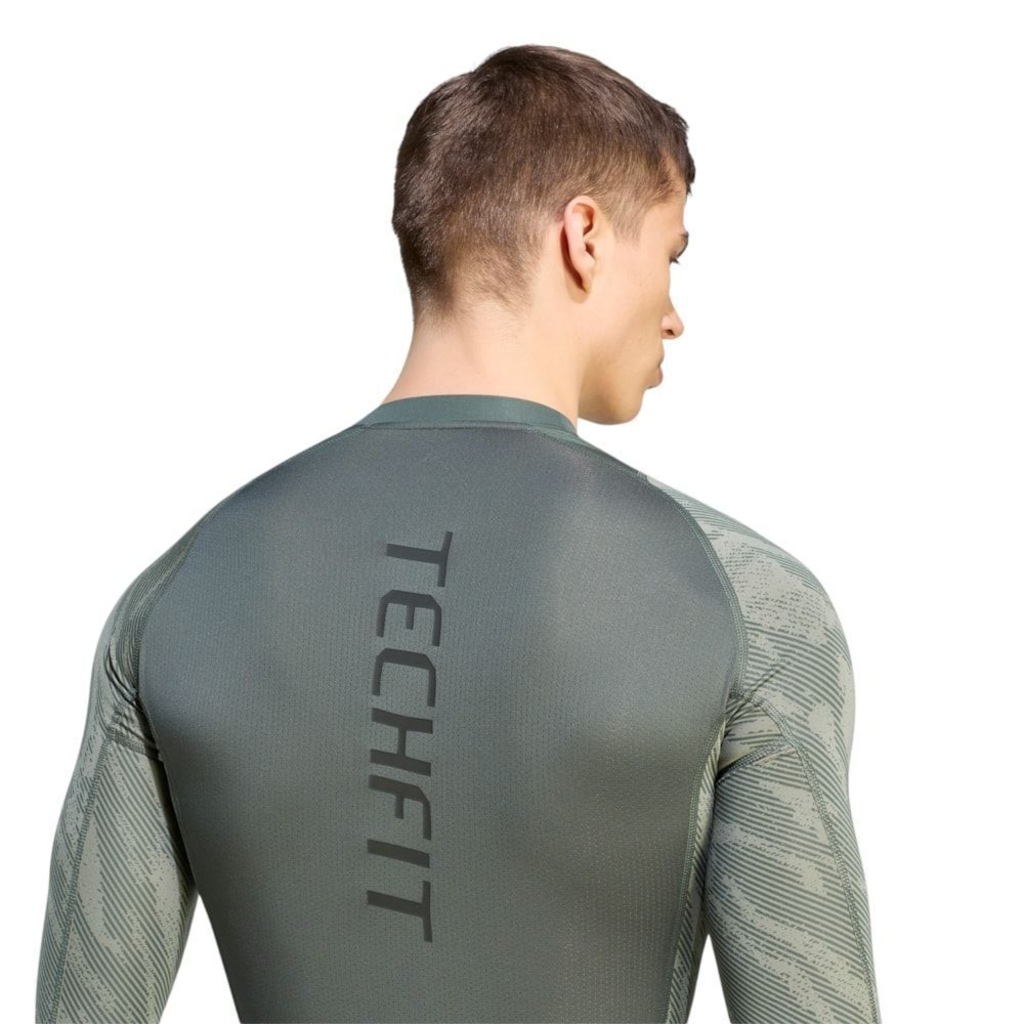 Imagem 4 do produto Camisa adidas Techfit AOP Manga Longa Masculino