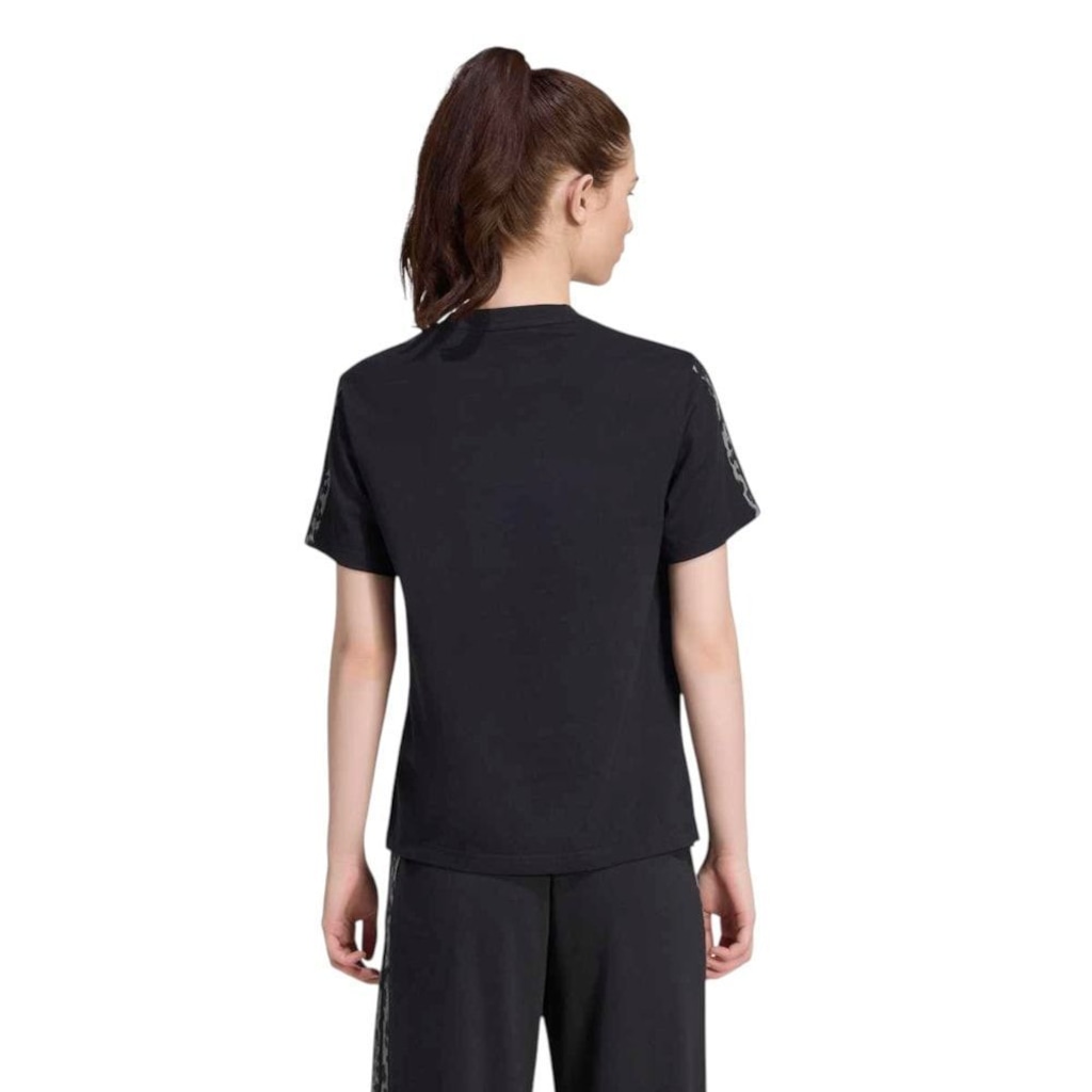 Imagem 2 do produto Camiseta Adidas Seasonal Essentials Animal Print 3-Stripes Feminina
