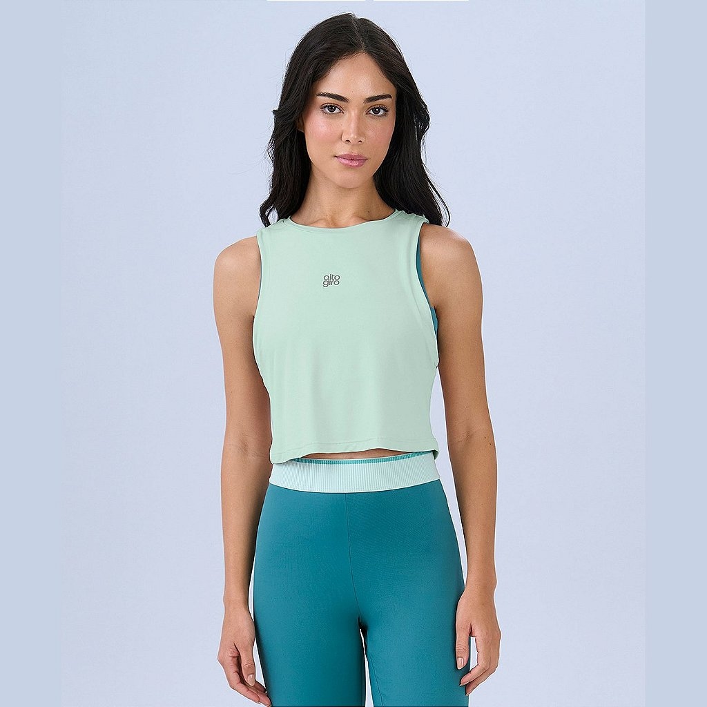 Imagem 3 do produto Camiseta Regata Alto Giro Cropped Refletivo Feminino