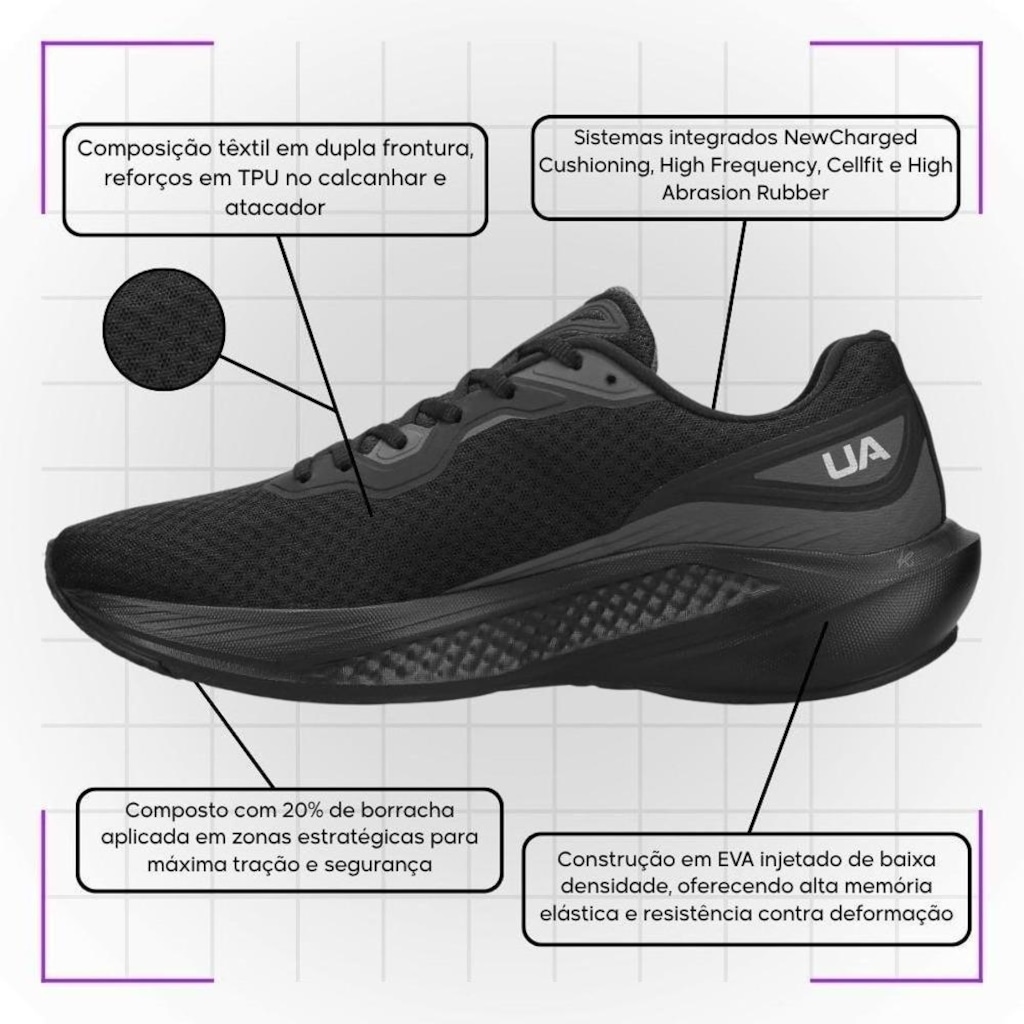 Imagem 3 do produto Tênis Masculino Running Under Armour Wing 2 SE