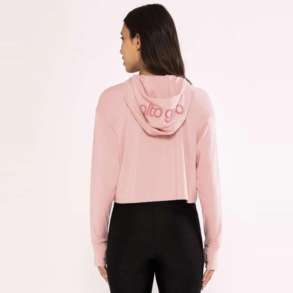 Imagem 3 do produto Cropped Feminino Alto Giro Luna Manga Longa Capuz