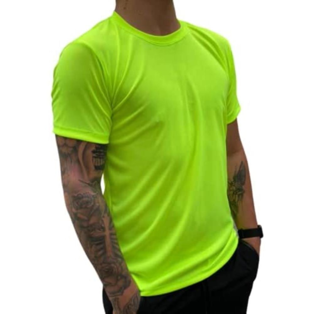 Imagem 2 do produto Camiseta Malha Elite Masculina Poliéster Manga Curta Fitness
