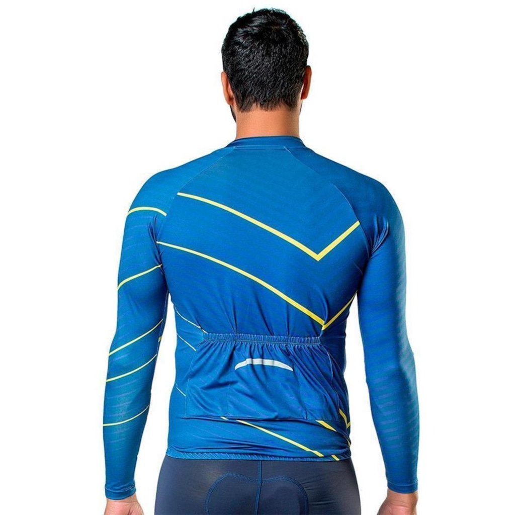 Imagem 3 do produto Camisa Ciclista Elite Masculina Bike Manga Longa Conforto
