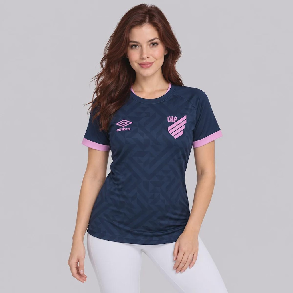 Imagem 1 do produto Camisa do Athletico Paranaense Outubro Rosa 26/27 Umbro Torcedor Feminina