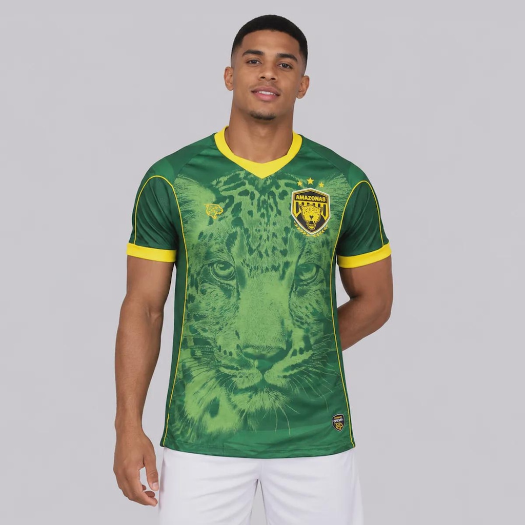Imagem 1 do produto Camisa do Amazonas Goleiro III 2026 N° 1 Onça Masculina