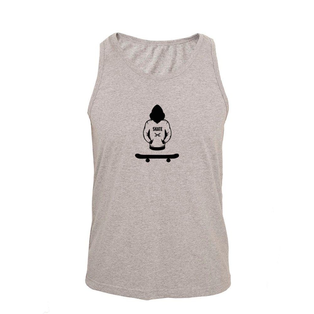 Imagem 1 do produto Camiseta Regata Masculina Algodão Skate Board Básica