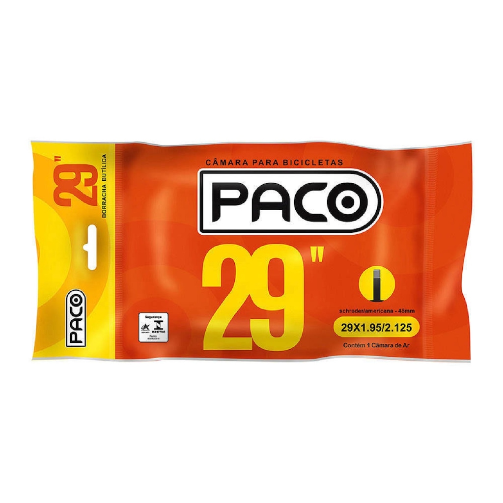 Imagem 2 do produto Câmara de Ar 29x1.95/2.125 Válvula Americana 48mm Paco