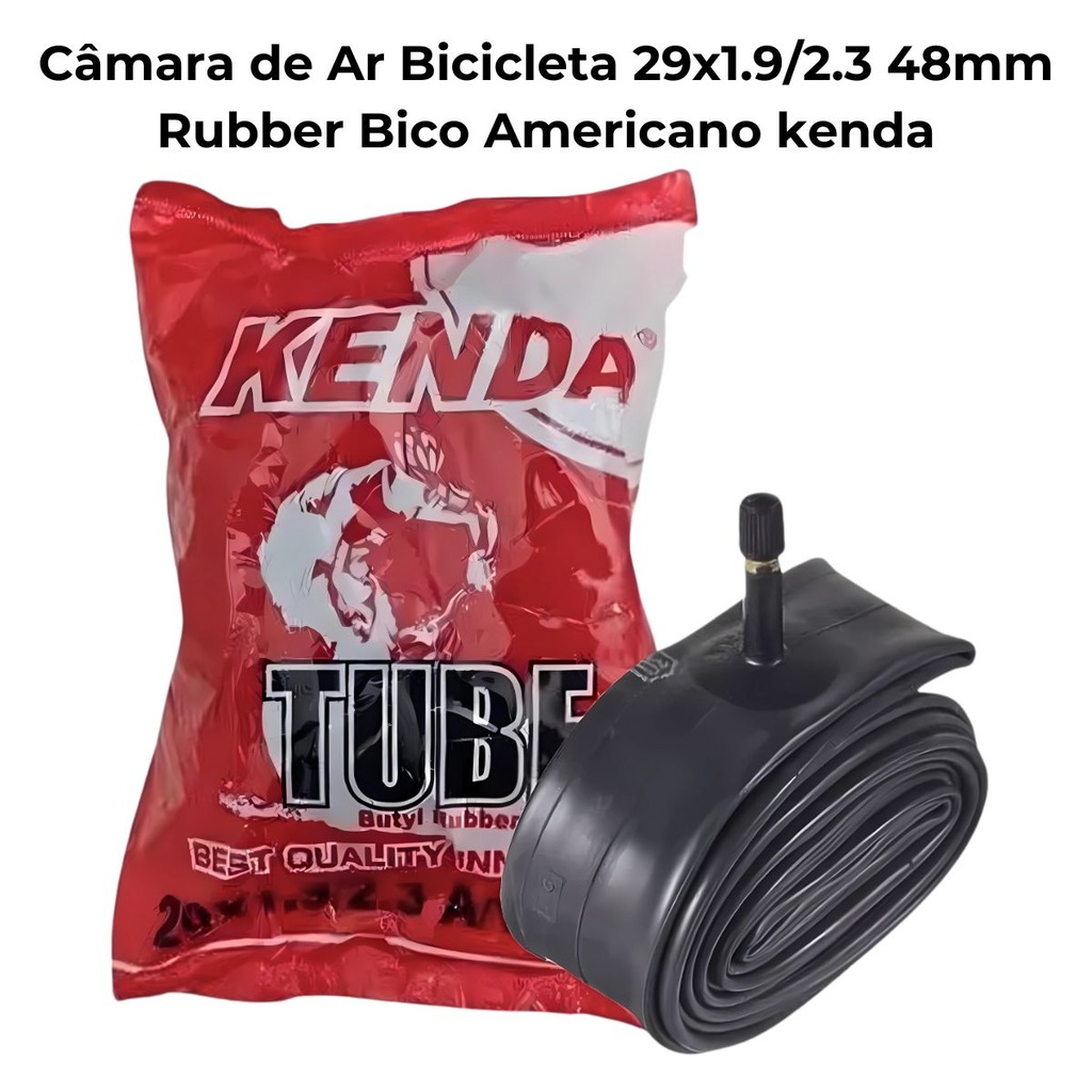 Imagem 2 do produto Camara De Ar Bicicleta 29x1.9/2.3 48mm Rubber Bico Americano kenda