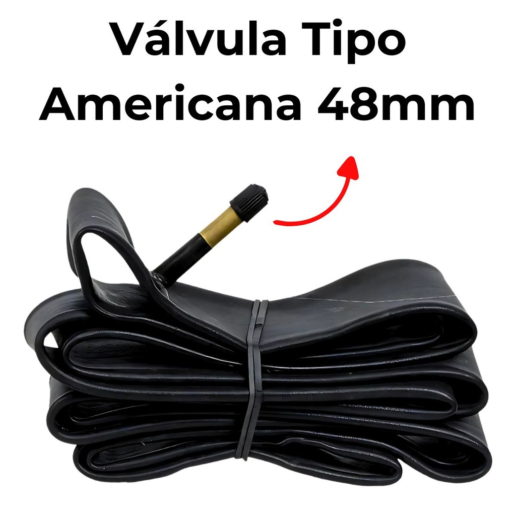 Imagem 3 do produto Camara De Ar Bicicleta 29x1.9/2.3 48mm Rubber Bico Americano kenda