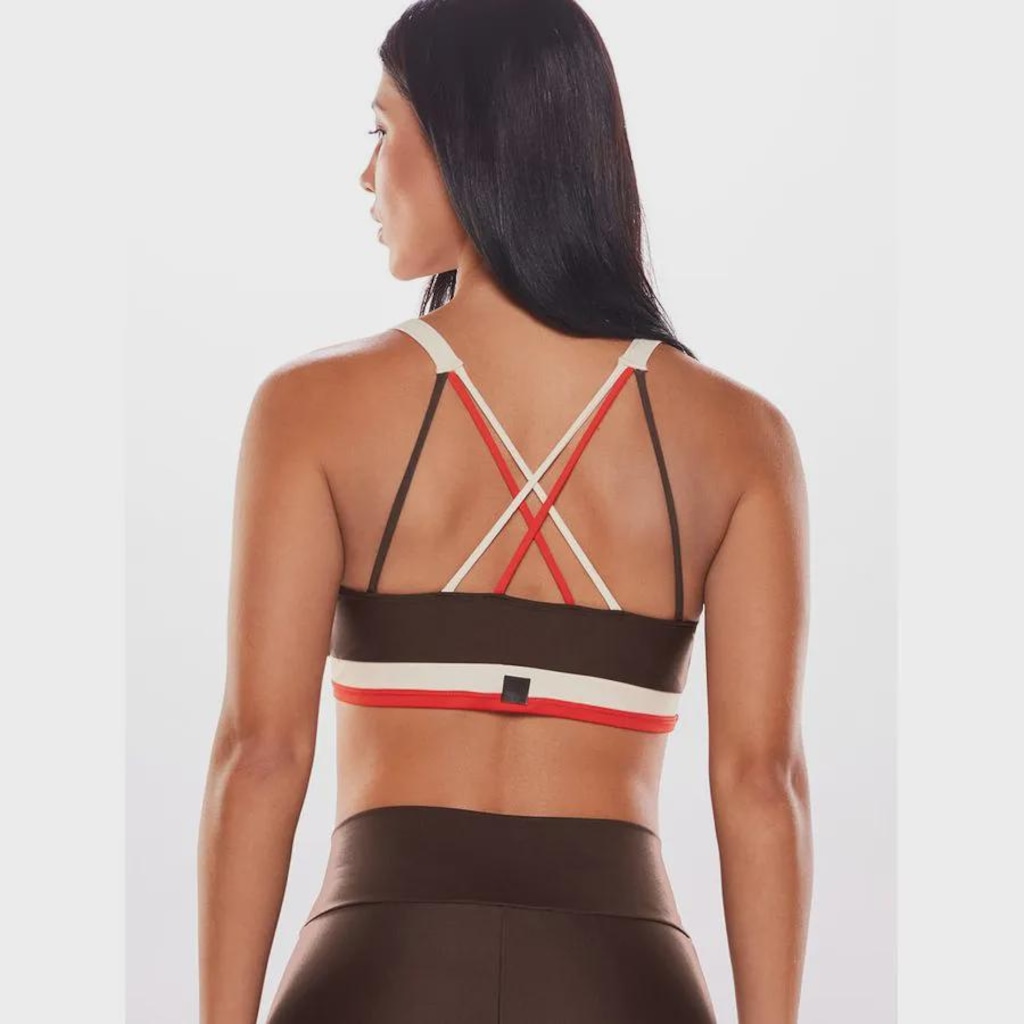 Imagem 3 do produto Top Alça Cruzada BODYFORSURE Liso Oasis - Feminino