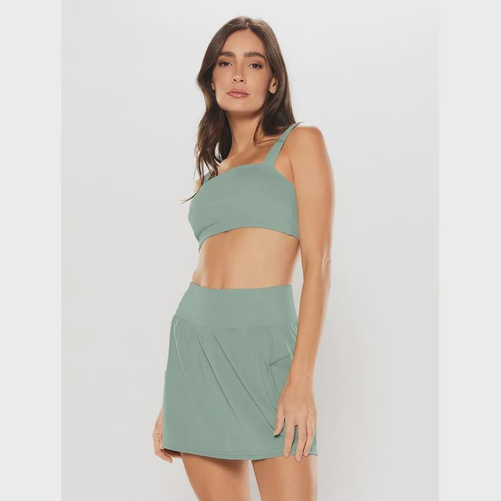 Imagem 1 do produto Top Alça Reta BODYFORSURE Liso Move Colors - Feminino
