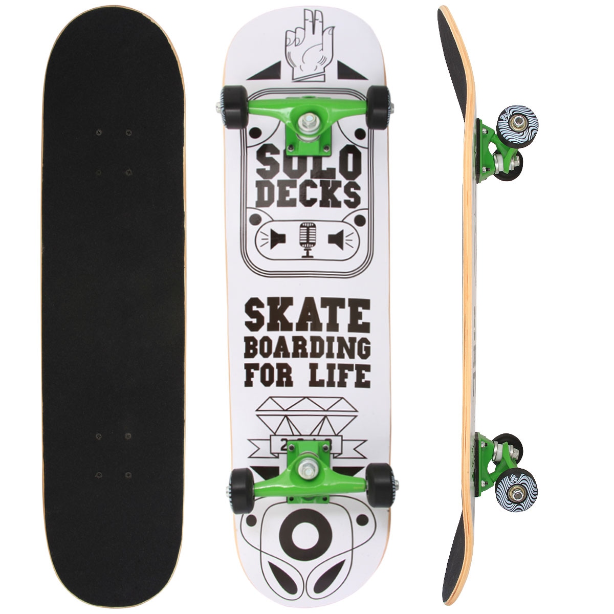 Skate Solo Decks Iniciante Wht | Centauro