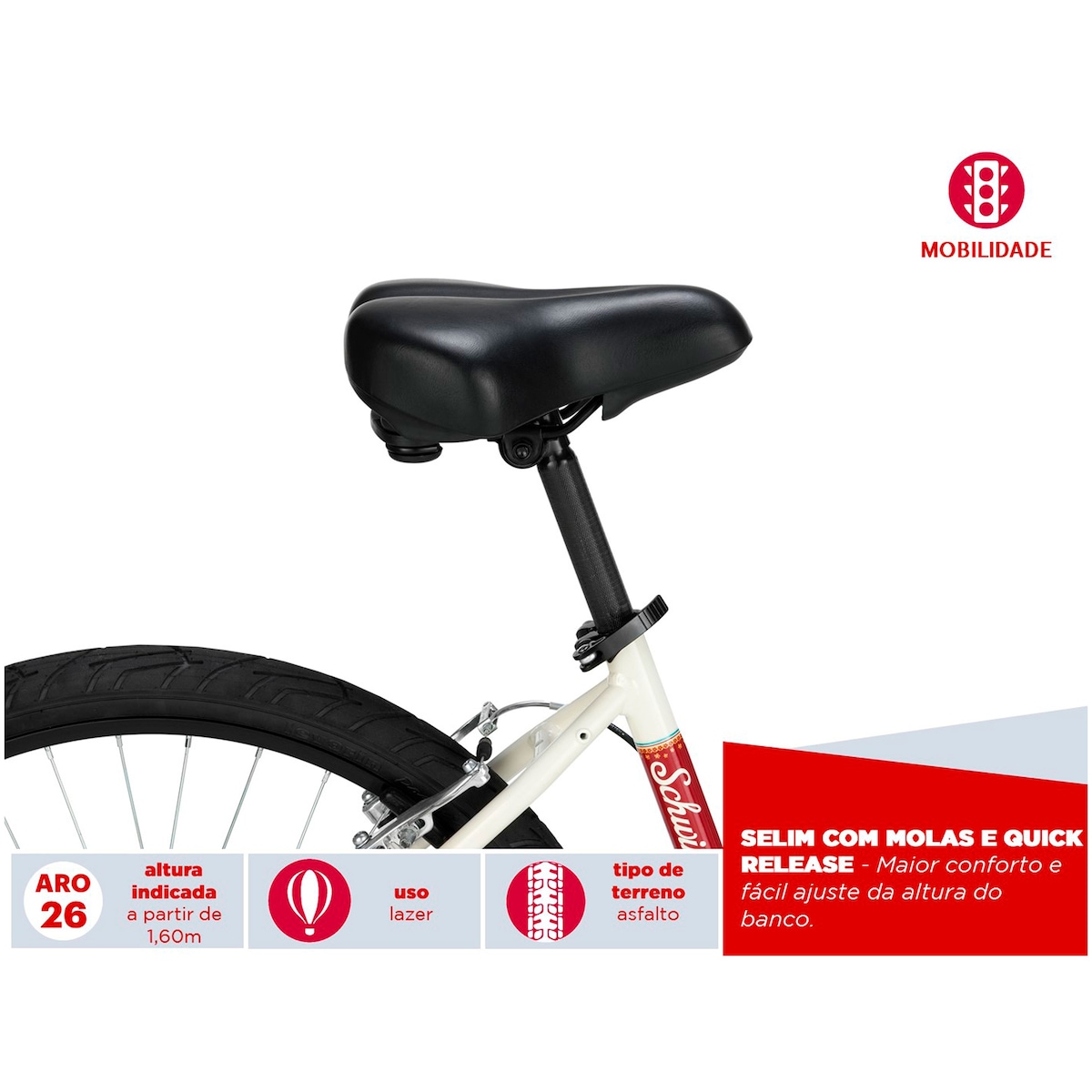 Bicicleta Schwinn Madison Aro 26 - Freios V-Brake - Câmbios