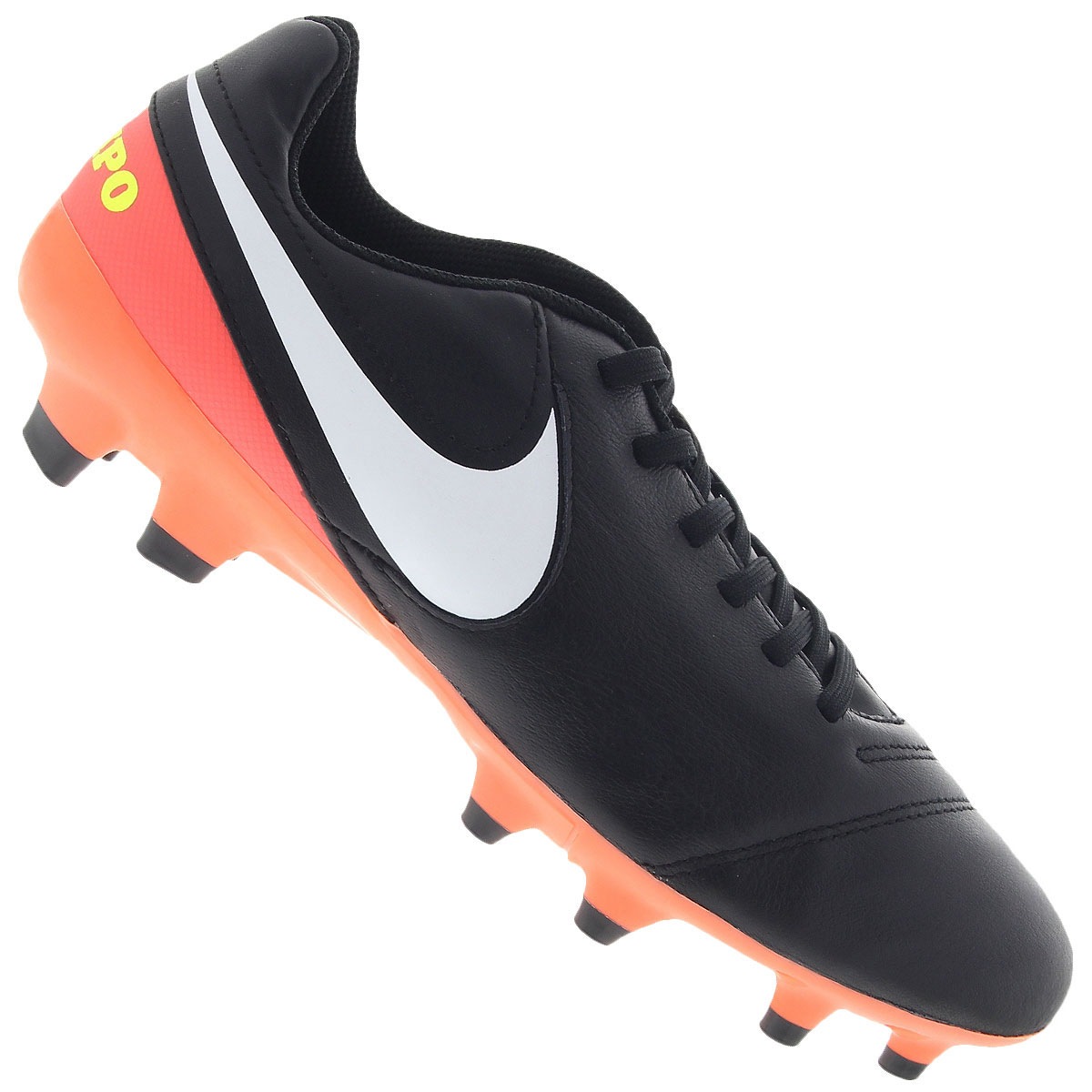 シューズ Nike Tiempo Genio Leather TF BLACK/VOLT Nike Tiempo Genio TF Black/Volt/White